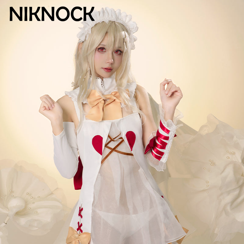【现货】Niknock/ Fate fgo伊莉雅cos 可爱巧克力天使cosplay服装套装