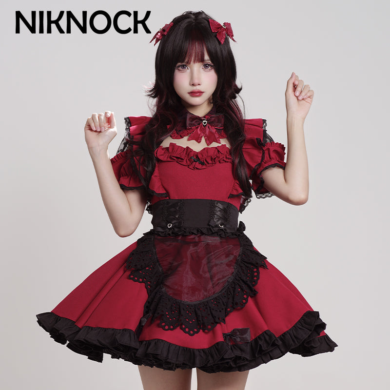 【现货】Niknock 原创心跳女仆heartMaid日系甜美可爱女仆装cosplay服装