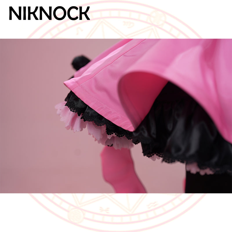 【In Stock】Niknock Anime Card Captor Sakura Cosplay /Thunder Card Kinomoto Sakura Costume Cute Black Cat Suit Women Cardcaptor Sakura