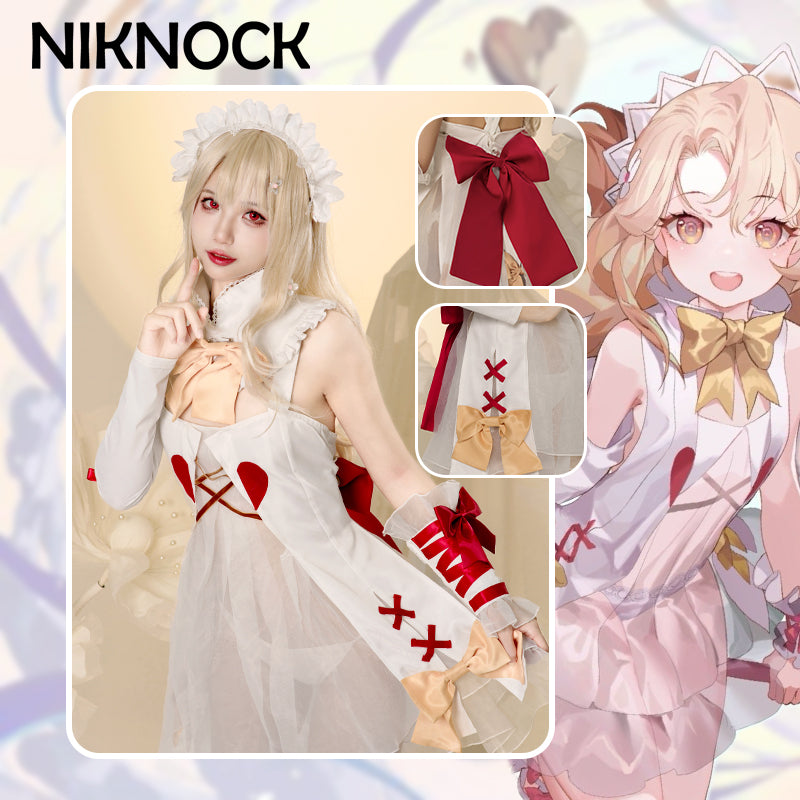 【现货】Niknock/ Fate fgo伊莉雅cos 可爱巧克力天使cosplay服装套装