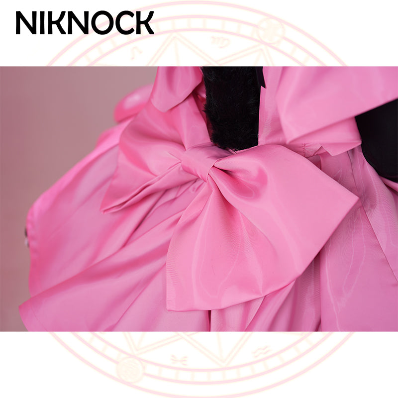 【In Stock】Niknock Anime Card Captor Sakura Cosplay /Thunder Card Kinomoto Sakura Costume Cute Black Cat Suit Women Cardcaptor Sakura