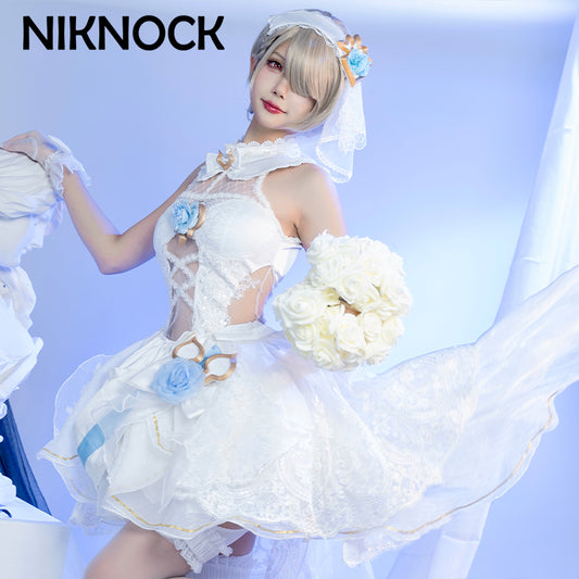 【现货】Niknock 崩坏3cos丽塔 蔷薇誓言 花嫁 崩3游戏动漫cosplay服装