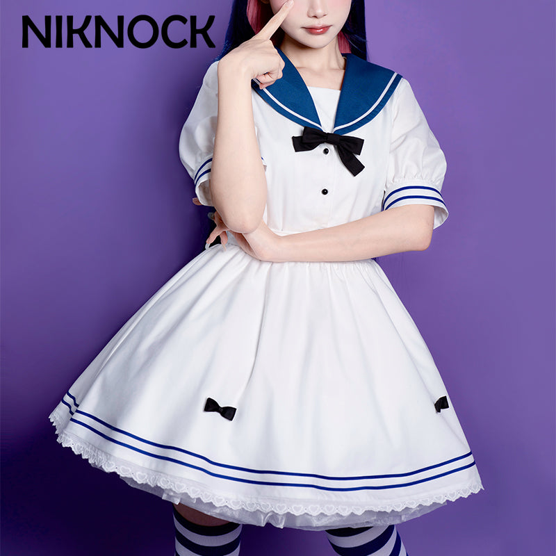 【In Stock】Niknock： Panty & Stocking with Garterbelt Stocking Navy Dress Cosplay