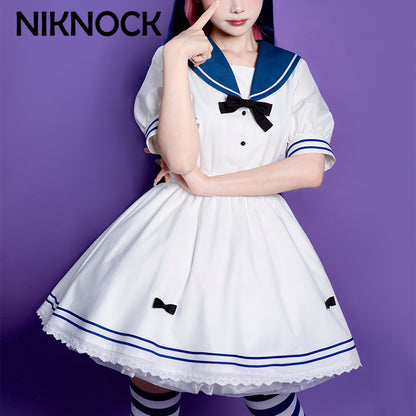 【In Stock】Niknock： Panty & Stocking with Garterbelt Stocking Navy Dress Cosplay