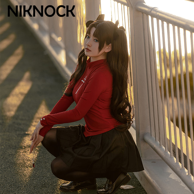 【现货】Niknock  FATE 命运守护夜 远坂凛cos服 红色常服 cosplay服装女套装