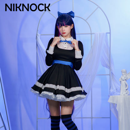 【In Stock】Niknock Panty &amp; Stocking with Garterbelt Cosplay Costume / black dress