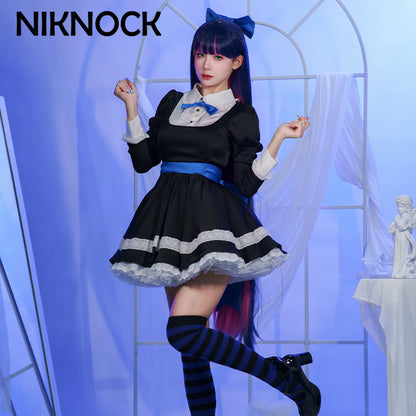 【In Stock】Niknock Panty &amp; Stocking with Garterbelt Cosplay Costume / black dress