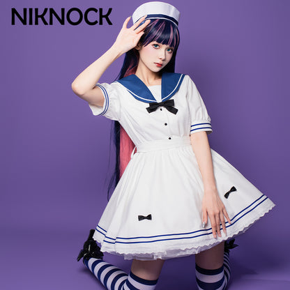 【In Stock】Niknock： Panty & Stocking with Garterbelt Stocking Navy Dress Cosplay