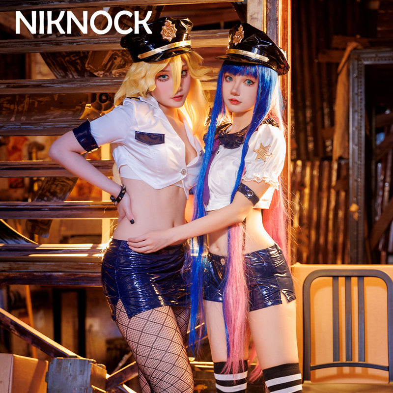 【In Stock】Niknock Panty &amp; Stocking with Garterbelt Cosplay Costume / Police Uniform