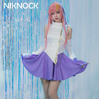 【Partially In Stock】[Last Batch] Niknock Mobile Suit Gundam SEED Cosplay Costume / Lacus Clyne