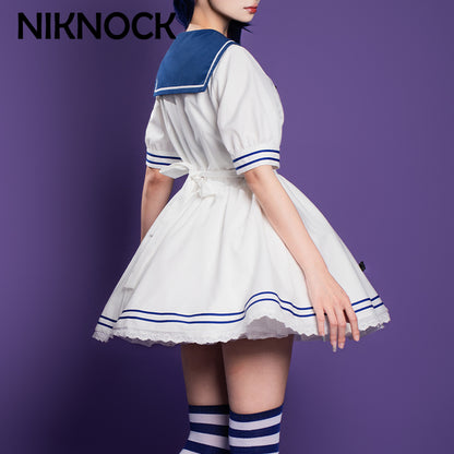 【In Stock】Niknock： Panty & Stocking with Garterbelt Stocking Navy Dress Cosplay