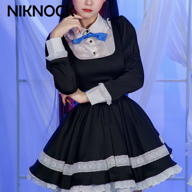 【In Stock】Niknock Panty &amp; Stocking with Garterbelt Cosplay Costume / black dress