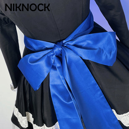 【In Stock】Niknock Panty &amp; Stocking with Garterbelt Cosplay Costume / black dress