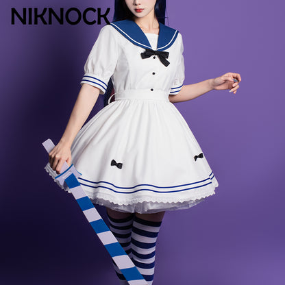 【In Stock】Niknock： Panty & Stocking with Garterbelt Stocking Navy Dress Cosplay