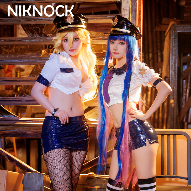 【In Stock】Niknock Panty &amp; Stocking with Garterbelt Cosplay Costume / Police Uniform