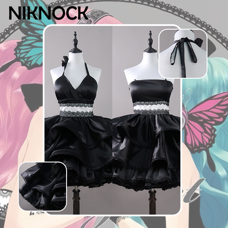 【In Stock】Niknock: Butterfly Headphones /【Hatsune Miku&amp; Megurine Luka】Meandering Sound Magnet Dress / V+ Cosplay Costume Set