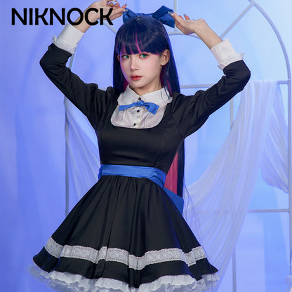 【In Stock】Niknock Panty &amp; Stocking with Garterbelt Cosplay Costume / black dress