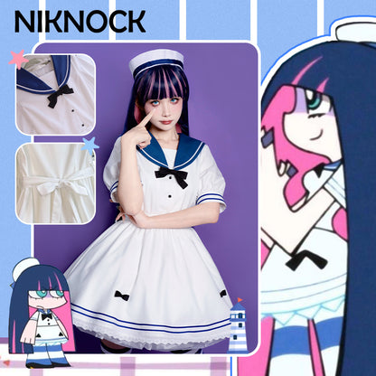 【In Stock】Niknock： Panty & Stocking with Garterbelt Stocking Navy Dress Cosplay